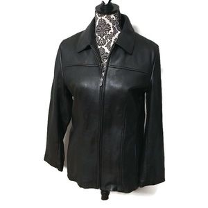 Wilson’s leather black jacket coat thinsulate